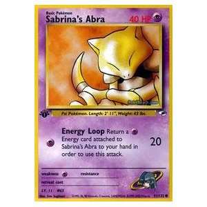  Pokemon   Sabrinas Abra (91)   Gym Heroes Toys & Games