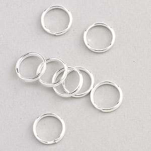 7mm Sterling Silver Split Rings (10)   Great for Charms  