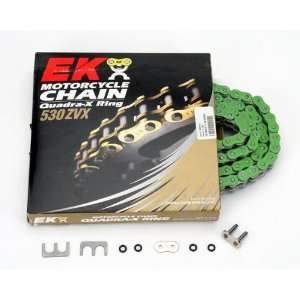 EK Chain 530 ZVX2 Chain   150 Links   Green, Chain Type: 530, Color 