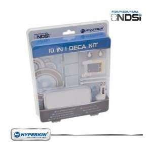  New Dsi Hyperkin 10 In 1 Deca Kit White W/Stereo Earphones 