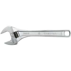   15 Inch Chrome Adjustable Wrench with a Maximum Capacity of 1 3/4 Inch