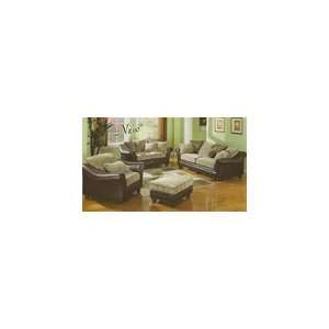  2 Piece Darrin Sofa Set in Chenille and Bycast Cover 