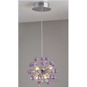  Crystal Chandelier with 6 Lights in Globe Shape