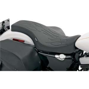 Drag Specialties Flame Stitch Spoon Style Seat For Harley 