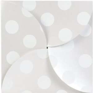  100 Polka Dot Pearl Gift Card Folders with Silver Holders 