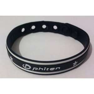   Micro Titanium Sports Bracelet    White on Black 