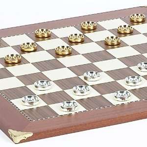   Board From Spain & Bella Valentina Checkers From Italy: Toys & Games