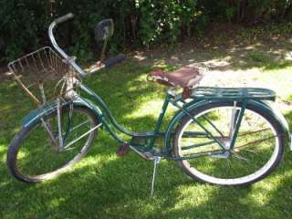   1950s Green Spitfire Hornet Schwinn Ballon Tire Bicycle  