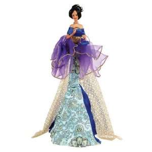   Oriental Princess   Blue Satin Gown   Tassel Doll 15