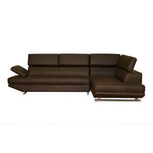  Wholesale Interiors Leather Sofa Sectional (Brown 