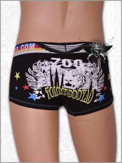 MG018 Black Mixed Stripe Star Mens Underwear Boxers  