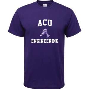  Abilene Christian Wildcats Purple Youth Engineering Arch T 