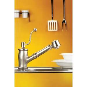   One Handle Pull Out Spray Kitchen Faucet 7711 SN: Home Improvement