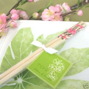 40)Cherry Blossom Chopstick Wedding Favors Asian Theme  