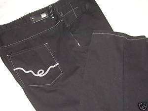 NEW Mens Size 54 ECKO UNLTD Baggy Fit Jeans 5 Pocket Solid BLACK $70 