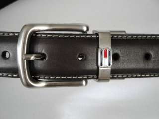 NWT TOMMY HILFIGER Reversible Belt Black/Brown size 32 34 36 38 40 42