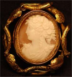 and found antiques early circa 1850 s swivel cameo brooch