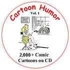 CARTOON HUMOR   On CD   2,000+ Vol 1