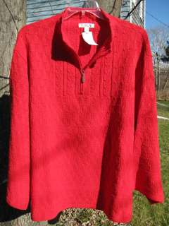 Coldwater Creek Textured Half Zip Pullover Tunic COLORS  