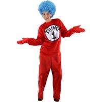 Dr. Seuss Deluxe Thing 1 or 2 ADULT Costume NEW  