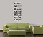 IN THIS HOUSE WE DO WORDS HOME FAMILY QUOTE VINYL DECAL WALL ART 