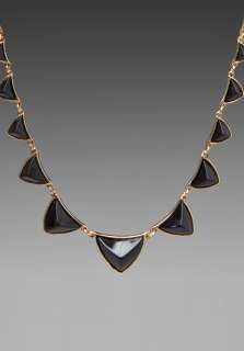   Necklace in Gold with Black Resin 