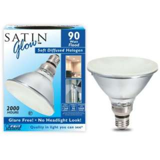 90 Watt Par38 Flood Satin Glow Halogen Light Bulb (24 Pack)