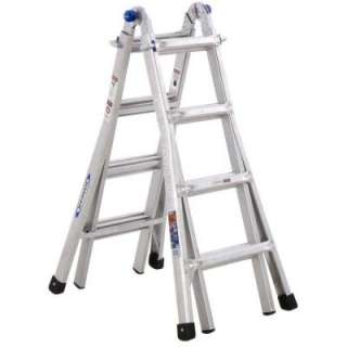 Werner17 ft. Aluminum Twin Step Ladder 300 lb. Load Capacity (Type IA 