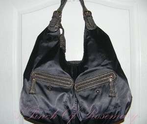 DKNY Donna Karan Nylon Large Shopper Hobo Bag  