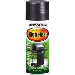Rust Oleum 12 oz. Flat Black Specialty High Heat Spray Paint 7778830 