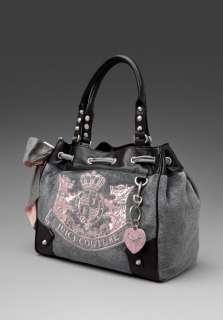 JUICY COUTURE Scotty Embroidery Daydreamer Bag in Heather Prestige at 