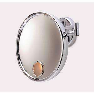 Jerdon Wall Mounted Lighted Mirror in Chrome JD7C at The Home Depot 