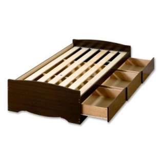   Twin 3 Drawer Platform Storage Bed (EBT 4100 2K) from The Home Depot