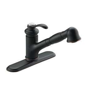   Pull Out Sprayer Kitchen Faucet in Oil Rubbed Bronze K 12177 BRZ at