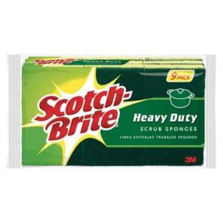 Scotch Brite Heavy Duty Scrub Sponge (9 Pack) 429 CC at The Home Depot 