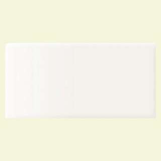 Daltile Rittenhouse Square Arctic White 6 in. x 3 in. Ceramic Wall 