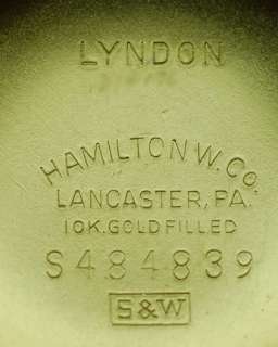 HAMILTON MANS VINTAGE 1952 LYNDON 10K GOLD/FILLED WATCH 18J CAL. 748 