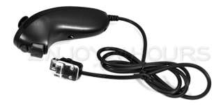 Black Nunchuk Remote Controller For Nintendo Wii Left  
