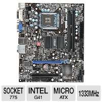MSI G41M P25 Intel G41 Motherboard   Micro ATX, Socket LGA775, Intel 