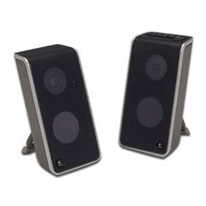 Logitech V20 Notebook Speakers   2 Watts RMS, USB, 2 Max X™ High 
