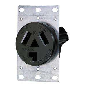 Leviton 30 Amp 2 Pole Flush Mount Outlet R50 05207 000 at The Home 