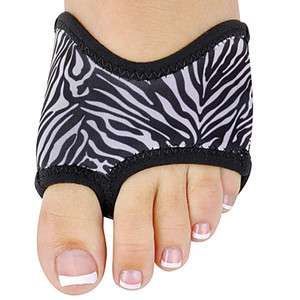  Black/White Zebra Half Sole Shoe for Lyrical or Modern Dancing  