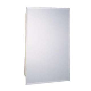 16 in. W x 26 in.H Recess Mount Frameless Beveled Mirrored Medicine 