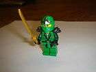 LEGO Ninjago GREEN NINJA Lloyd ZX Minifig Minifigure Gold Weapon 