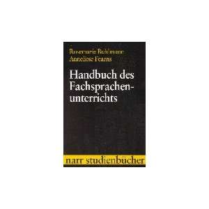 Handbuch des Fachsprachenunterrichts Unter besonderer 