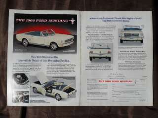 1991 Print Ad Danbury Mint 1966 Ford Mustang Toy Model Car  