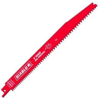 Diablo 9 In. X 6/12 TPI Nail Embedded Wood Reciprocating Saw Blade 