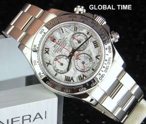 Rolex 116509 White Gold Daytona! Meteorite Dial! D Serial 2005! PAPERS 