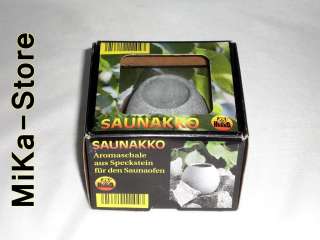 Saunakko aus 2.5 Mrd. Jahre altem Speckstein  