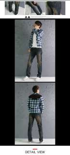 Mens Korea Style jeans Premium Slim vintage Straight Denim Size 28~34 